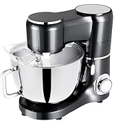 CKEMU Stand Mixer, 9-Quart Stainless Steel Bowl, 660W Professional Power, Multiple Speed Options,...
