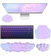 Cloud Mouse Pad Keyboard Wrist Rest for Mouse 4PCS Mini Small Starry Sky Galaxy Desk Mat Pad Set ...