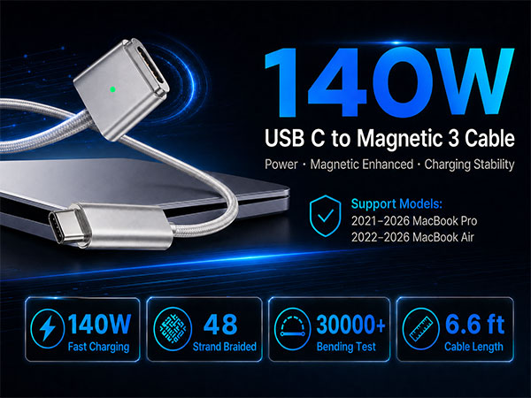 USB C to Magnetic 3 Cable