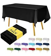 Hereisa Premium Black table cover 54" x 108" (Pack of 1)