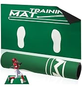 MVRPOWER Baseball Hitting Mat, Softball Pitching Mat with Toes Facing Place, 60x90cm/35.4x23.6 In...