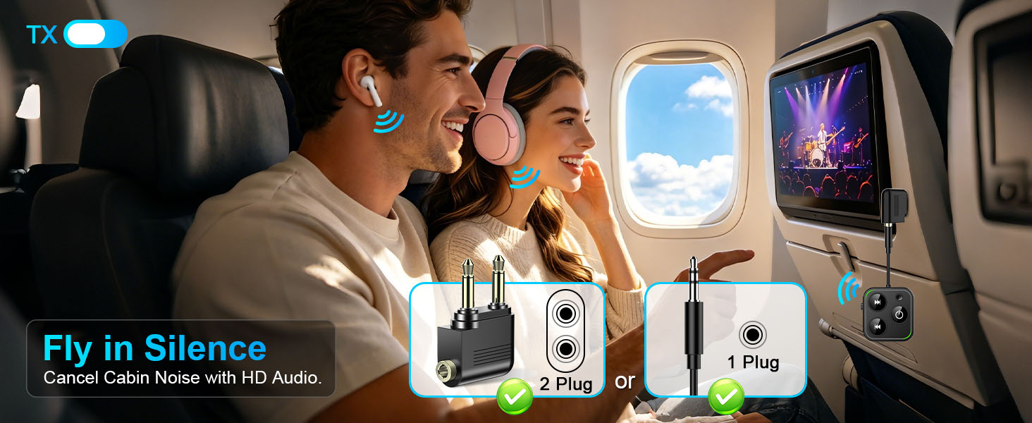 bluetooth transmitter for airplane