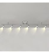 MingBright 6-Light Track Lighting Kit - 270° Swivel &amp; 90° Tilt Adjustable, Brushed Nickel Ceiling...