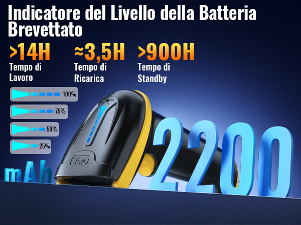 barcode scanner large battery