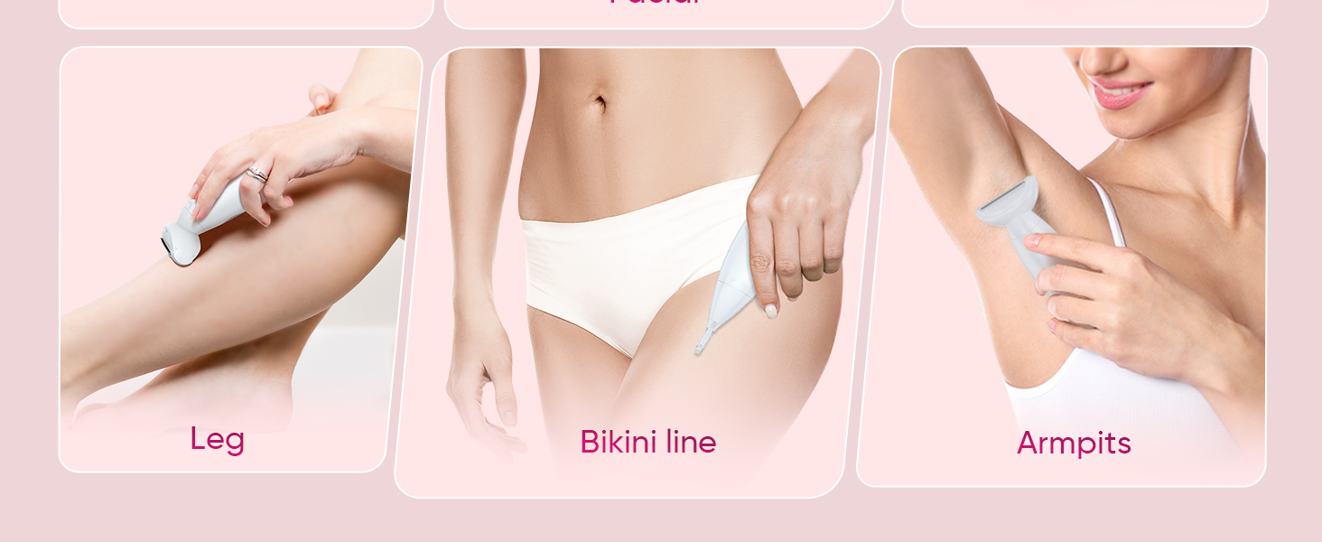 3-in-1 razor for the female body