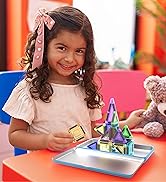 PicassoTiles Magnetic Tiles 30pc Nano Building Construction Set Compact Mini Travel Magnet Tile P...