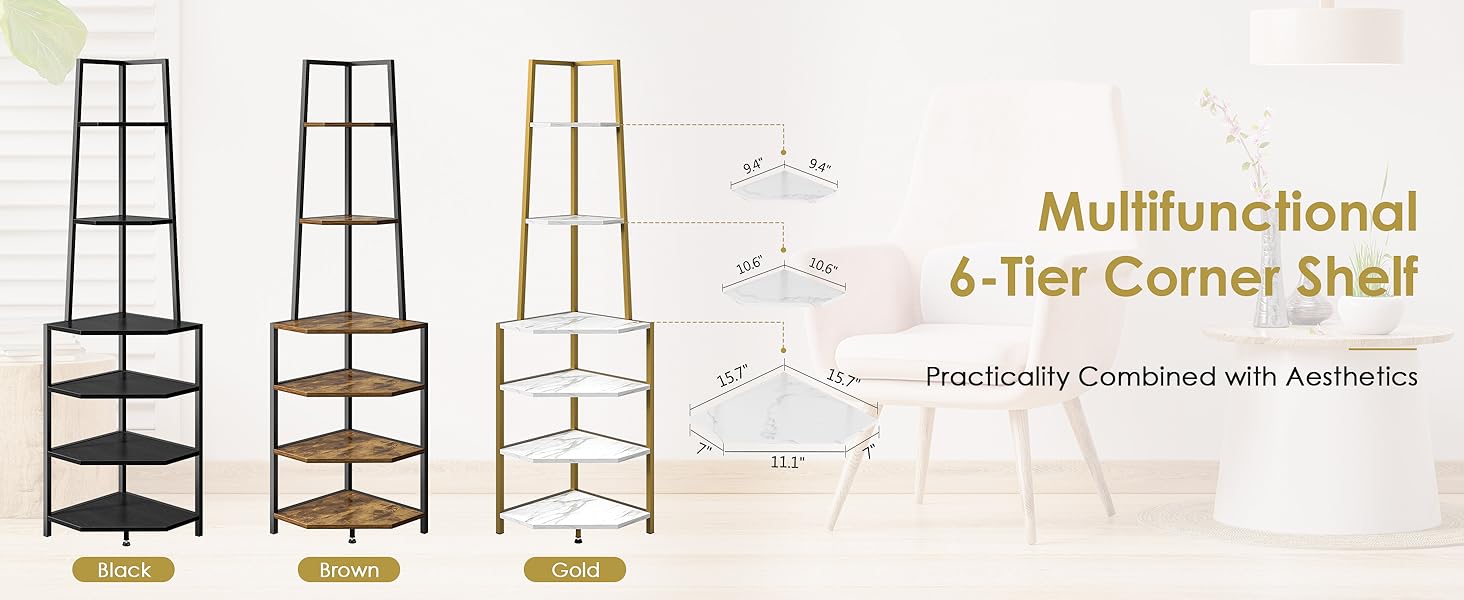 multifunctional corner shelf