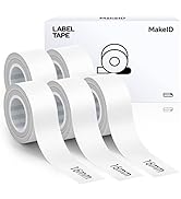 MakeID L1 Q1 E1 Label Maker Tape Adapted Label Print Paper Refills Standard Laminated Office Labe...