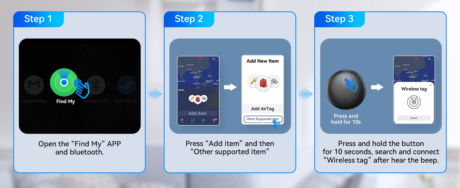 Air Tracker Tags for Android or iOS