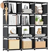 Mavivegue Bookshelf,12 Cube Storage Organizer,Book Shelf Organizer,Tall Bookcase Shelf,Book Cases...