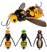 FONMANG Fishing Lures, 3-Piece Topwater Lures for Bass, Walleye, and Pike, 2025 New Wasp-Style To...