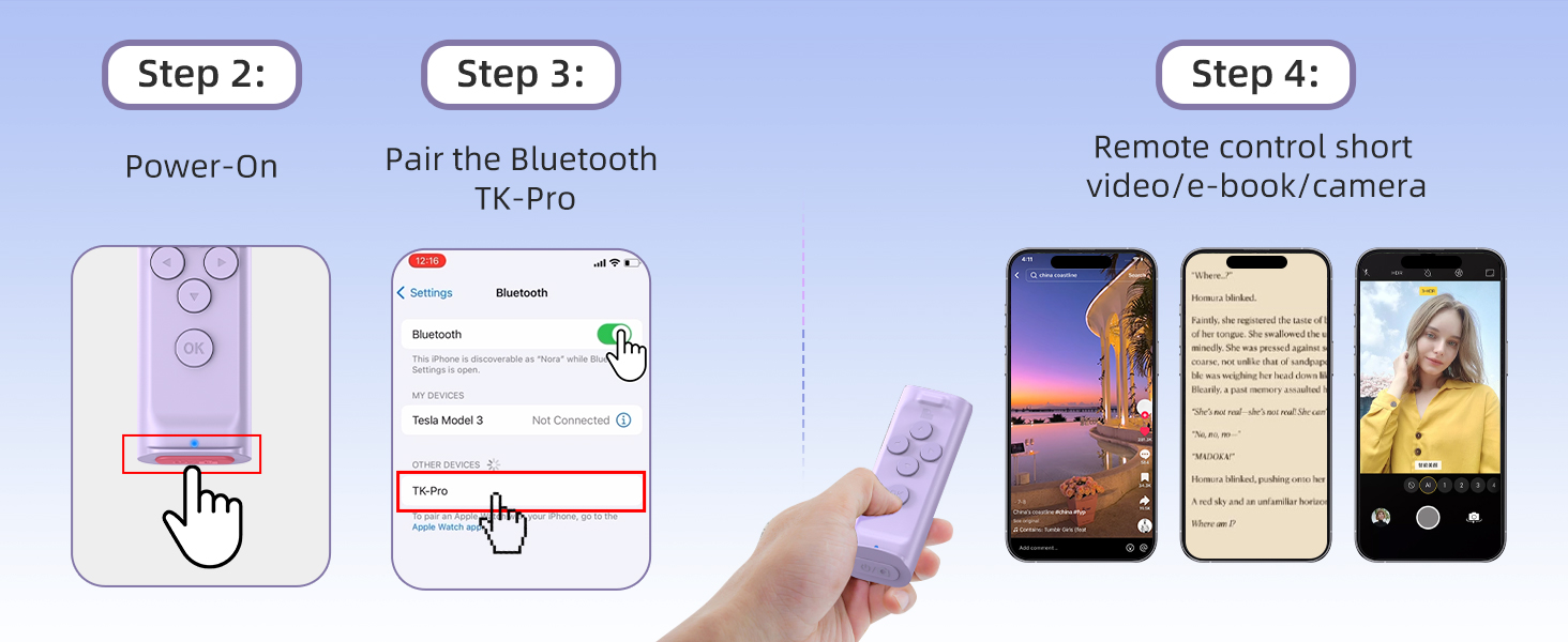 TIK Tok,tik tok must haves 2024,bluetooth page turner,page turner,kindle page turner remote,
