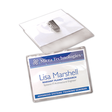 Clip Style Name Badges