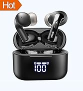 TOZO T20 Wireless Earbuds Bluetooth Headphones 48.5 Hrs Playtime with LED Digital Display, IPX8 W...