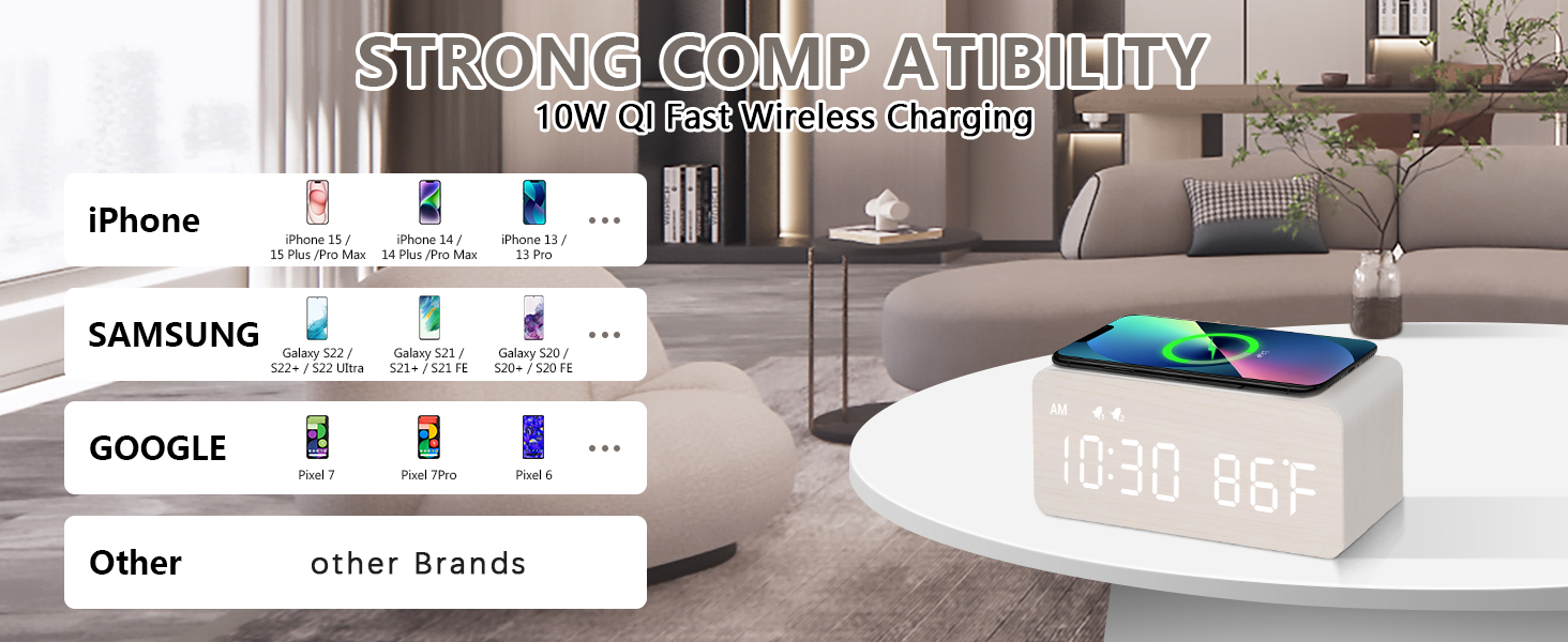 alarm clock charging station