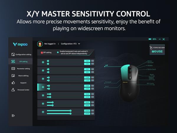 X/Y MASTER SENSITIVITY CONTROL