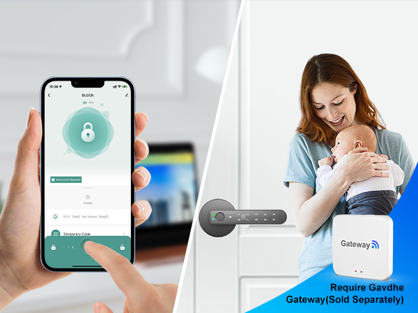 fingerprint bedroom door knob