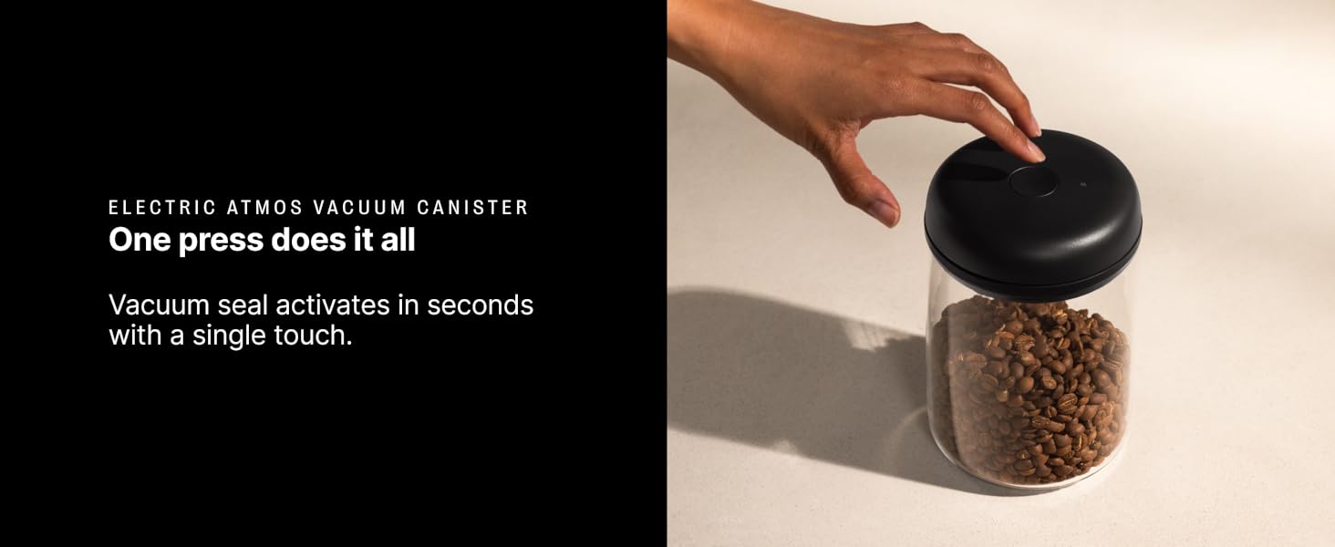 one press does it all vacuum seal activates in second with a single touch