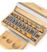 FivePears 16 Pcs Forstner Drill Bits Set, Carbide Tipped Wood Hole Saw Auger Opener, Hole Opener ...