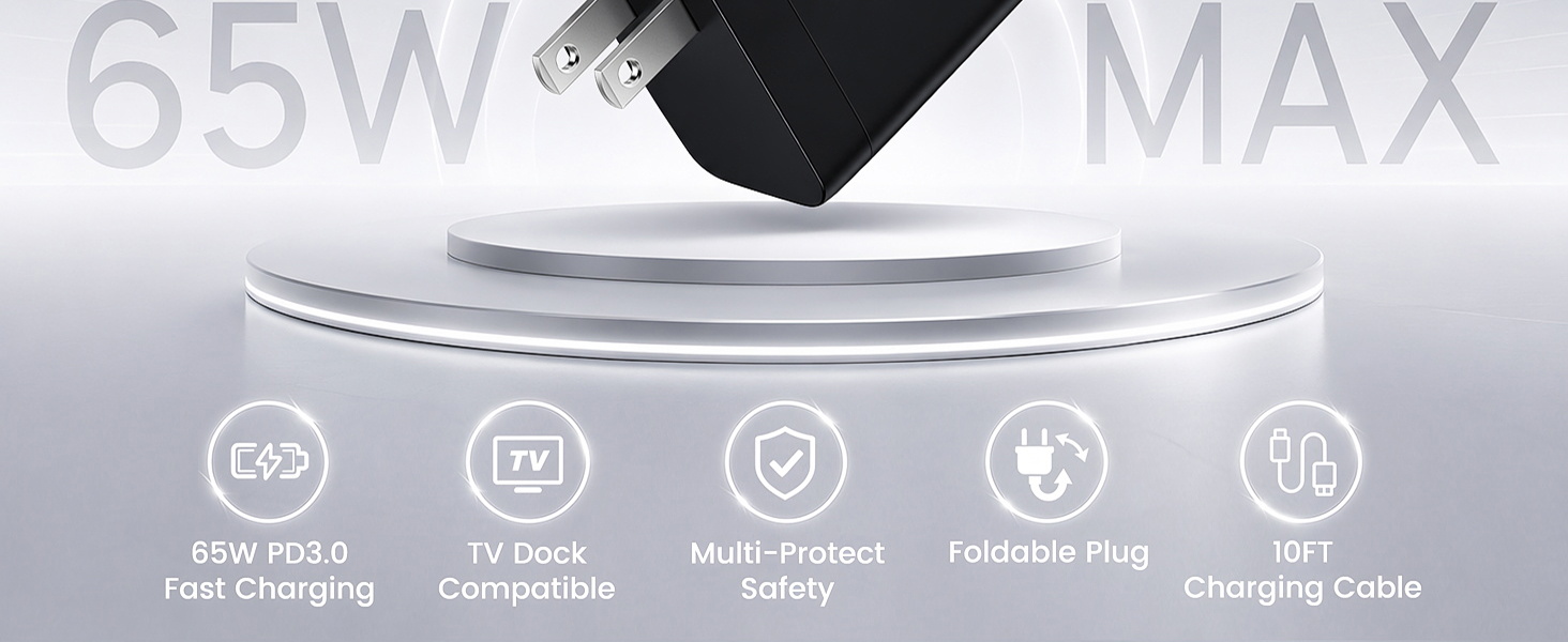 folding travel adapter for switch 2