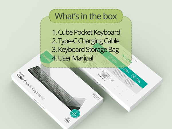 Nillkin Foldable Keyboard - What's in the box