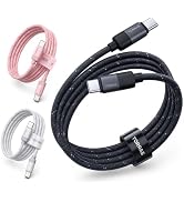 TORRAS Gradient USB C to USB C Cable [2 Pack 2M] 6.6FT, Braided Fast Charging Cord, Durable Type ...