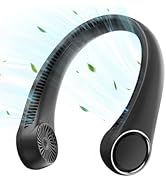 Gaiatop Portable Neck Fan Rechargeable, Hands-Free 360° Cooling, 17hrs Runtime, Battery Powered P...