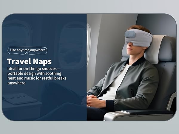 heated sleep mask with bluetooth headphones