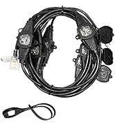 25FT Power Extension Cord - 3 Prong, 16 Gauge SJTW 5-15R Male Plug to Female Connector, 7 Outlet ...