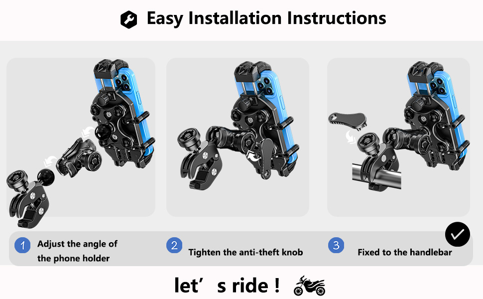 phone holder for motorcycle