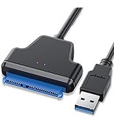 EYOOLD SATA to USB Cable, USB 3.0 to SATA III Hard Driver Adapter Compatible for 2.5 inch HDD and...