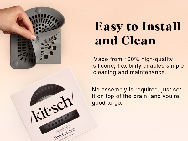 hair catcher shower drain tub shroom cover bathtub stopper bathroom sink protector strainer silicon