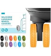 10-Pack Upgrade Silicone Luggage Wheel Protectors Covers for Suitcases – Universal Fit 2-2.4 Inch...
