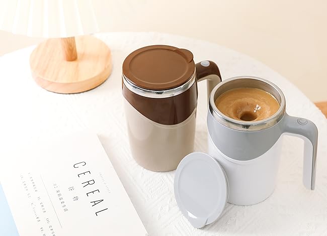 Rechargeable Self Stirring Coffee Mug, Auto Self Mixing Stainless Steel Cup,
