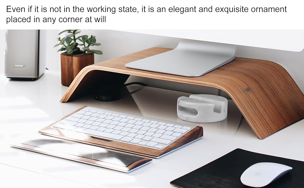 Computer desk phone stand
