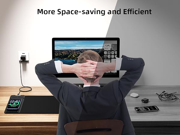 wireless charging mouse mat