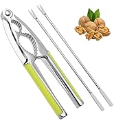 SUNRAYNEST Nut Cracker, Heavy Duty Shell Opener with Non Slip Grip, Features Two Picks for Nuts a...