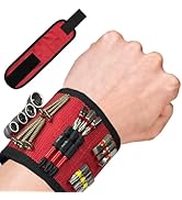 Magnetic wristband, magnetic screw holder for wrist, made of ballistic nylon, with 8 lightweight ...