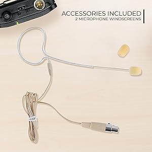 In Ear Back Electric Microphone - Portable Omnidirectional Wired Headset Pro Voice Audio Condenser