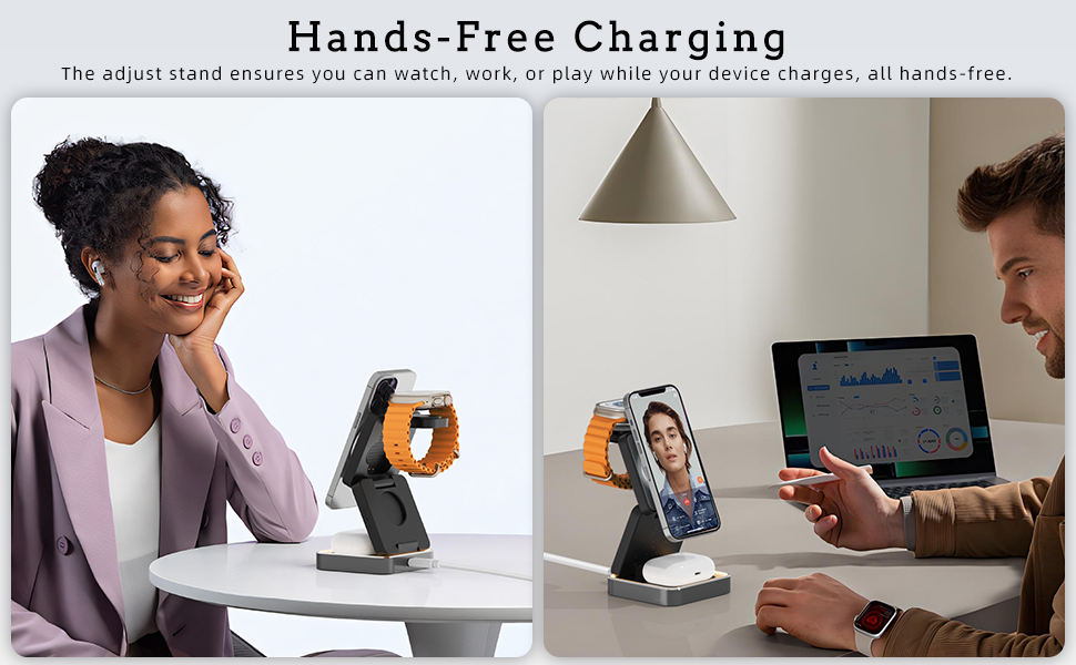 Wireless Charger Stand, 15W Fast Wireless Charging Station