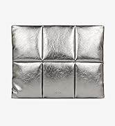 puffy laptop sleeve silver