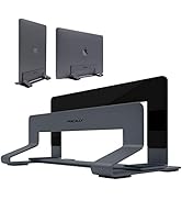 Macally Vertical Laptop Stand for Desk - Adjustable Vertical Laptop Holder for Compatibility - Sa...