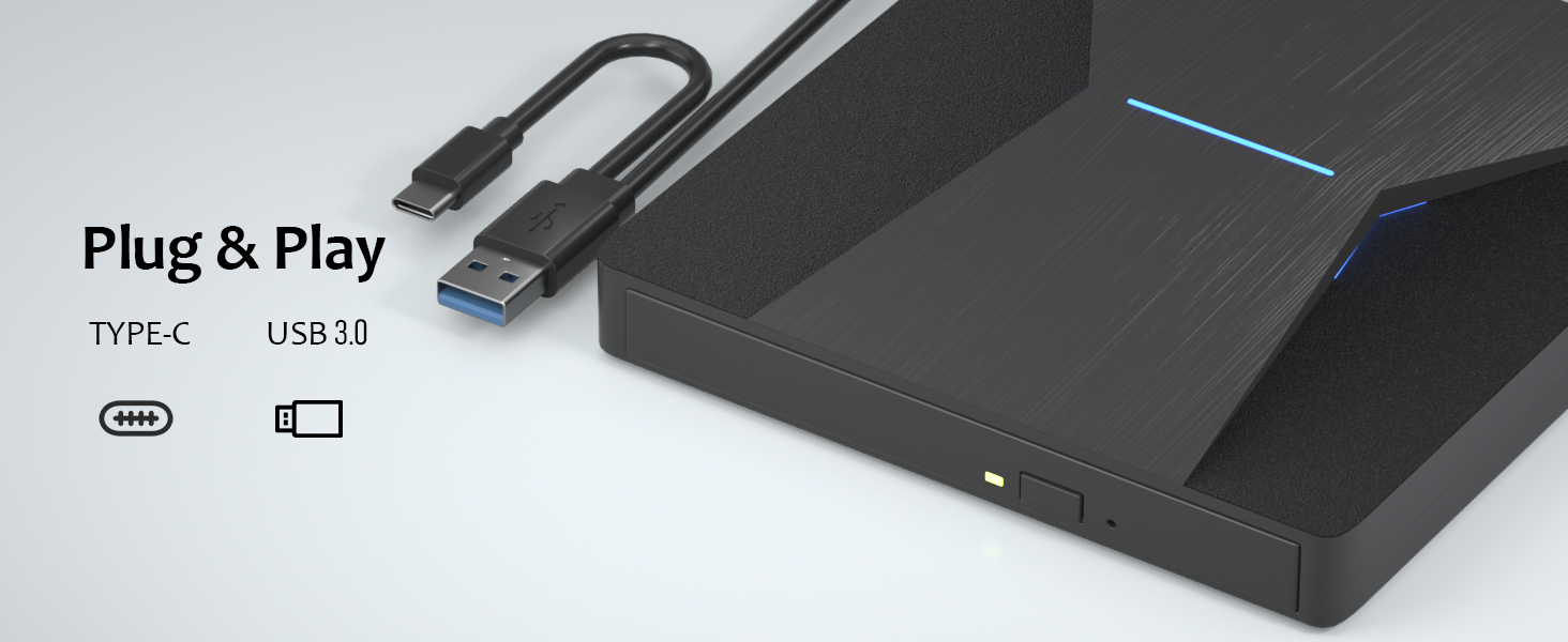 External Bluray CD DVD Burner