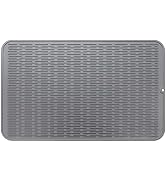 MicoYang Silicone Dish Drying Mat for Multiple Usage,Easy clean,Eco-friendly,Heat-resistant Silic...