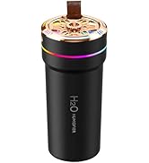 Car Diffuser Humidifier with Night Lights Portable 300mL USB Powered Cool Mist Auto Shut-Off Quie...