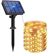 btfarm 1 Pack Solar String Lights Outdoor, 220LED 22M Solar Fairy Lights Outside Waterproof, 8 Mo...