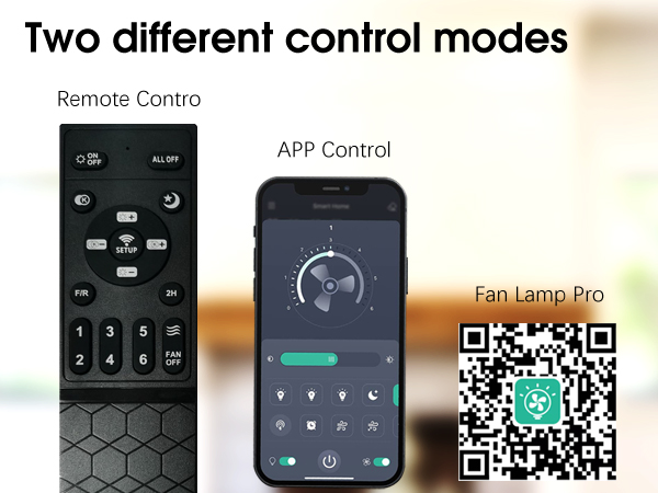 ceiling fans with lights and remote, app control,