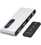 8K HDMI 2.1 Switch, iVANKY 4K@120Hz/8K@60Hz HDMI Switcher & Splitter (1 Display at a Time) with R...