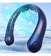 EYERZ Portable Neck Fan - Rechargeable Personal Fan with Neck Support, 5-Speed Quiet Lightweight ...