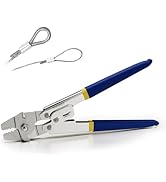Tivorex Wire Rope Crimping Tool, Swager Tool for Aluminum Crimping Loop Sleeves up to 2.2mm, 1/64...